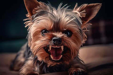 Angry Yorkshire Terrier